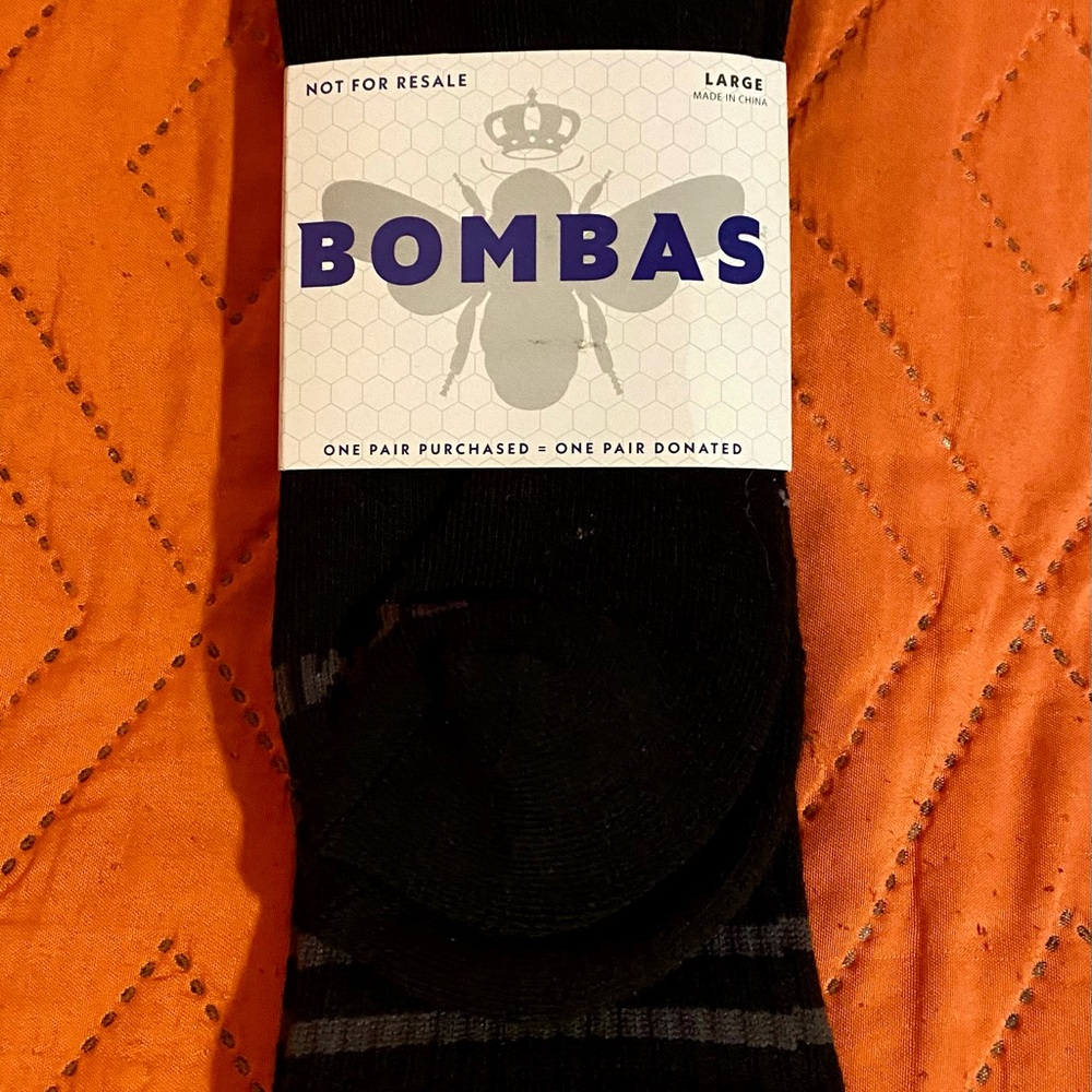Bombas crew socks.